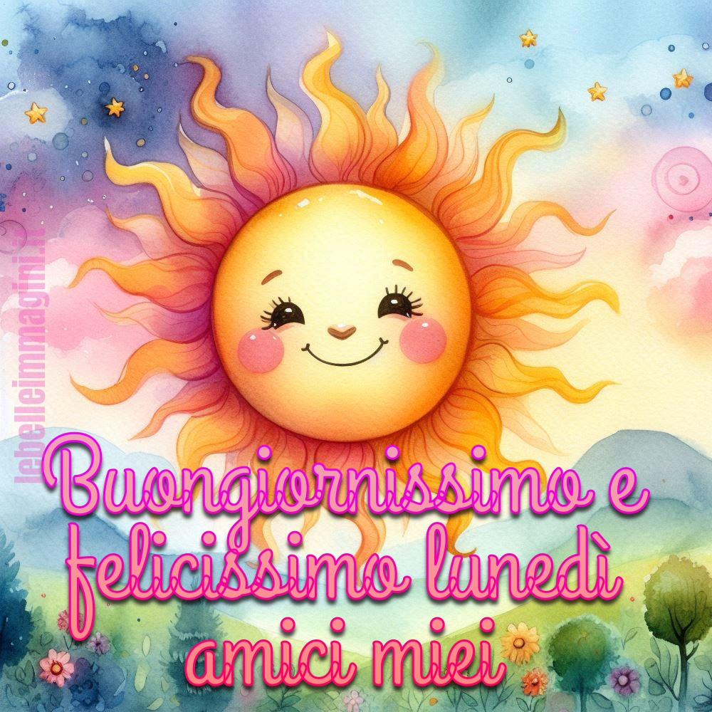 Il sole ed un sorrido per augurare a tutti buon Lunedì ed iniziare con la felicità nel cuore.